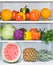 Refrigerator full of healthy eating