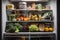 refrigerator fully stocked with an array of fresh and nutritious foods