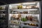 refrigerator fully stocked with ingredients and ready-to-cook dishes
