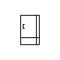 Refrigerator, Icebox icon. Kitchen appliances Illustration. Simple thin line style symbol