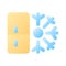 Refrigerator pixel perfect flat gradient color ui icon