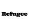 Refugee stamp on white