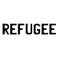 Refugee stamp on white
