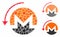 Refund Monero Composition Icon of Ragged Items