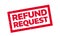 Refund Request rubber stamp