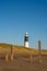 Refurbished lighthouse at Spurn Point in Yorkshire