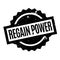 Regain Power rubber stamp