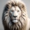 Regal 3D Render: Lion in Striking Detail on a White Background