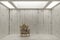 Regal armchair in a white wooden room