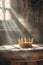 Regal Crown Bathed in Sacred Light