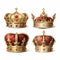 Regal Crowns With Golden Roses: Spectacular Show Of Ages