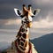 A regal giraffe in a royal robe and crown, presiding over an animal kingdom3