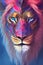 Regal Majesty: Digital Lion Portrait Collection