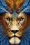 Regal Reflections: Digital Lion Portrait Collection