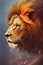 Regal Rulers: Digital Lion Portrait Collection