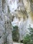 The Regalon gorges between the two rock faces in the Luberon in Provence