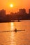 Regatta Rowing Skull Sunrise Colors