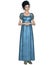 Regency Woman in Blue Dress