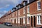 Regenerated Street of Terraced Houses in Stoke-on-Trent, England