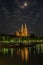 Regensburg cathedral under moonlight