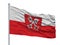 Regensburg City Flag On Flagpole, Germany, Isolated On White Background
