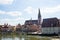 Regensburg, medieval city by the Danube river