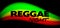 Reggae night party background with rasta color wave on black