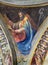 REGGIO EMILIA, ITALY - APRIL 12, 2018: The Fresco of one doctor of the Church in cupola of church Basilica di San Prospero