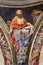 REGGIO EMILIA, ITALY - APRIL 12, 2018: The Fresco of one doctor of the Church in cupola of church Basilica di San Prospero