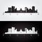 Regina skyline and landmarks silhouette