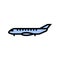 regional jet airplane aircraft color icon vector illustration