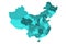 Regional map of administrative provinces of China.