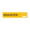 Register banner, Register sign, simple vector icon