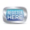 Register Now Button, Register Here, Badge, Emblem, Seal, Push Button, Realistic 3D Shiny And Glossy Registration Button Reflection