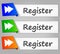 Register paper design web buttons