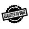 Register To Vote rubber stamp