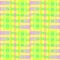 Regular diamond pattern yellow green violet with wavy lines vertically