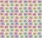 Regular eighties mixtape colorful seamless vector pattern repeat