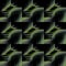 Regular futuristic squares pattern green gray black diagonally