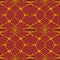 Regular intricate squares pattern red orange dark brown