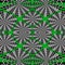 Regular intricate squares pattern silver gray green black centered