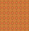 Regular ornate diamond pattern orange ocher brown red and green