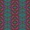 Regular ornate diamond pattern turquoise dark green dark red and purple