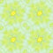 Regular ornate star pattern yellow lemon lime green aquamarine