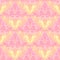 Regular pattern with wavy lines yellow pink violet with white outlines