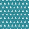 Regular petrol vector pattern with white sailboats