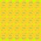 Regular round pattern yellow green spirals overlaying