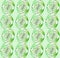 Regular seamless spirals pattern light green beige white vertically