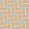 Regular seamless squares and rectangles pattern orange mint green purple shifted