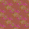 Regular seamless stars pattern violet and green shades on terra cotta brown diagonally